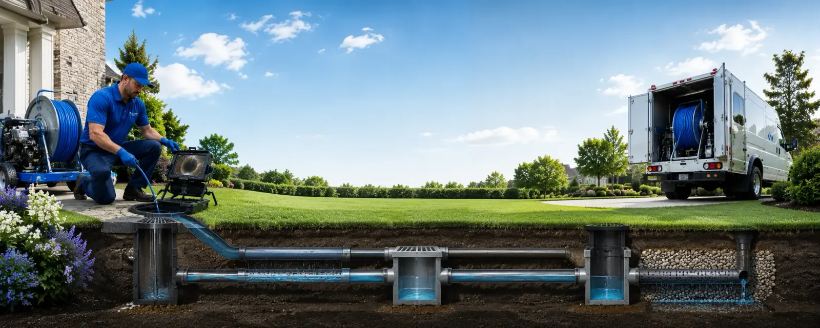 Outdoor drain cleaning information for Counce, TN